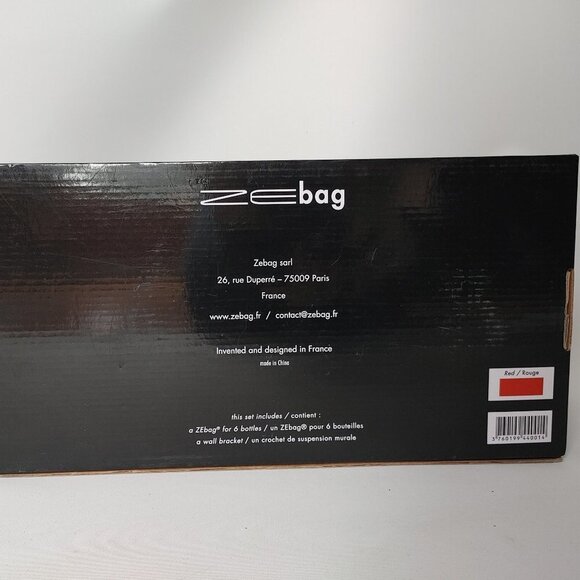 Zebag 6-Bottle Wine Bag RED Brand New In Box - Picture 4 of 6